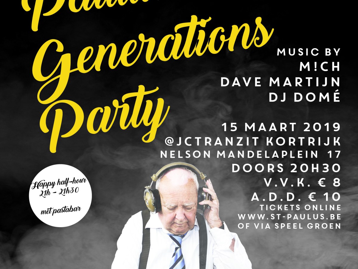 Tickets voor de Paulus Generations&nbsp;Party