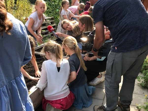 VTM nieuws bezoekt Klimaatspeelplaats