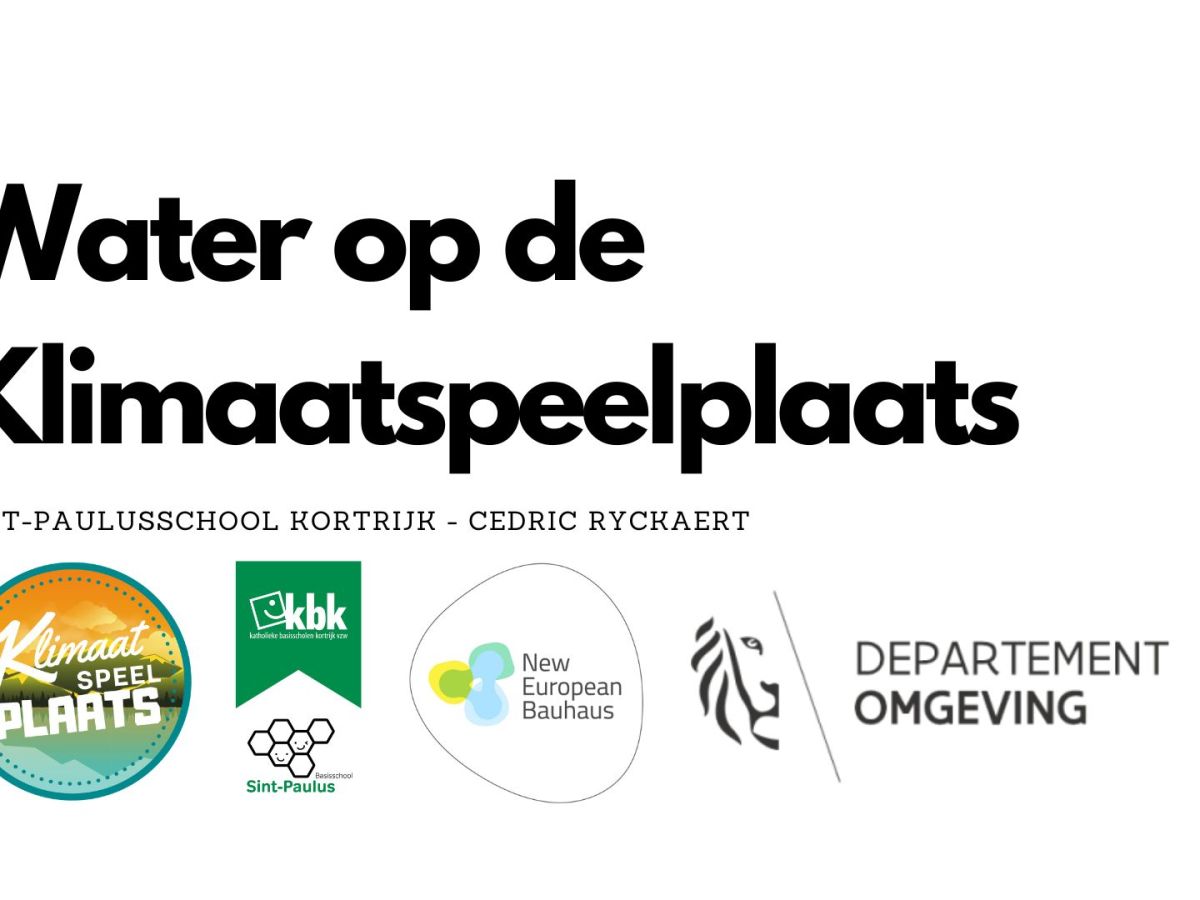 Water op een klimaatspeelplaats