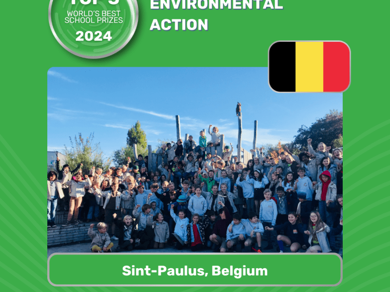 Sint-Paulus staat in de top 3 van World’s Best School Prizes met het project Klimaatspeelplaats