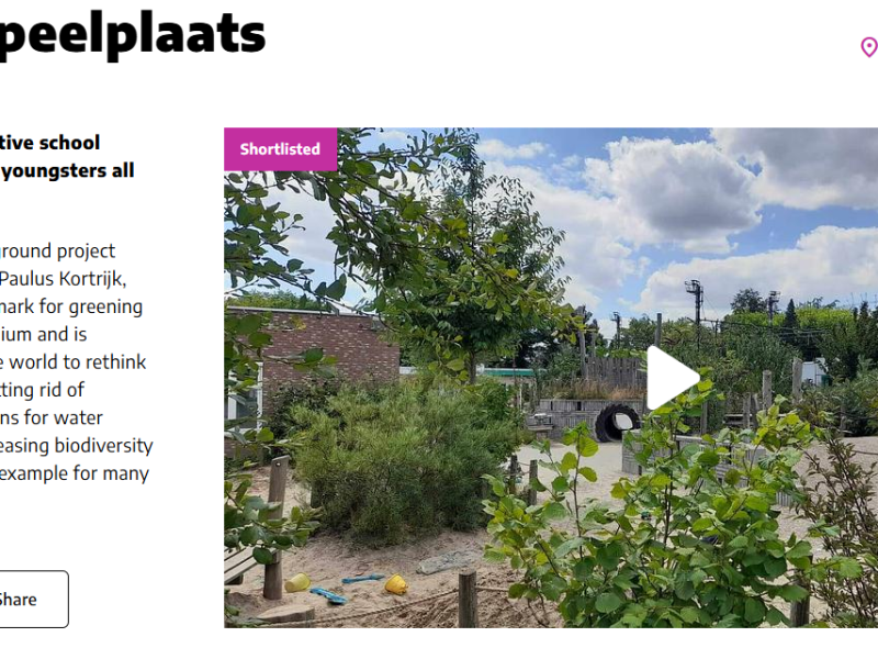 Klimaatspeelplaats op shortlist HundrED&nbsp;2026